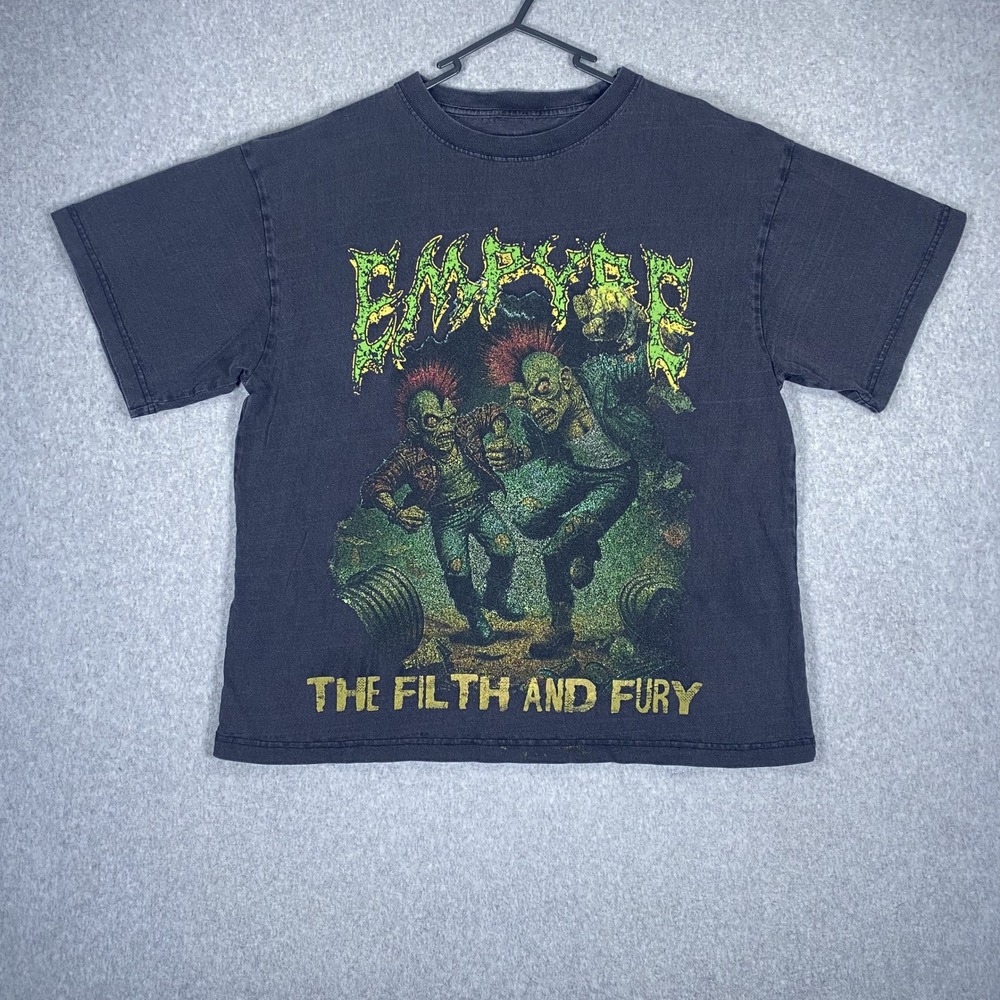 Empyre T-Shirt Mens M Black The Filth and Fury World Tour Zombie Graphic Tee